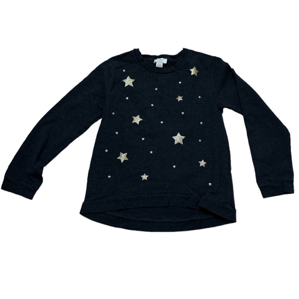 Kate Spade Girl’s Gold Glittering Stars Sweatshirt Dark Gray/Gold Stars 164/14y